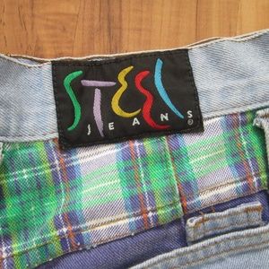 steel jeans plaid