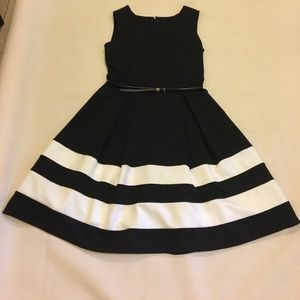 Calvin Klein size 4 black and white dress
