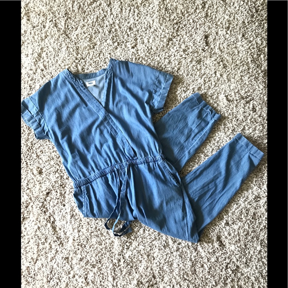 Chambray jumpsuit