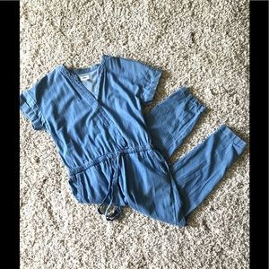 Chambray jumpsuit