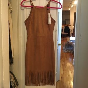 AQUA Fringe Dress
