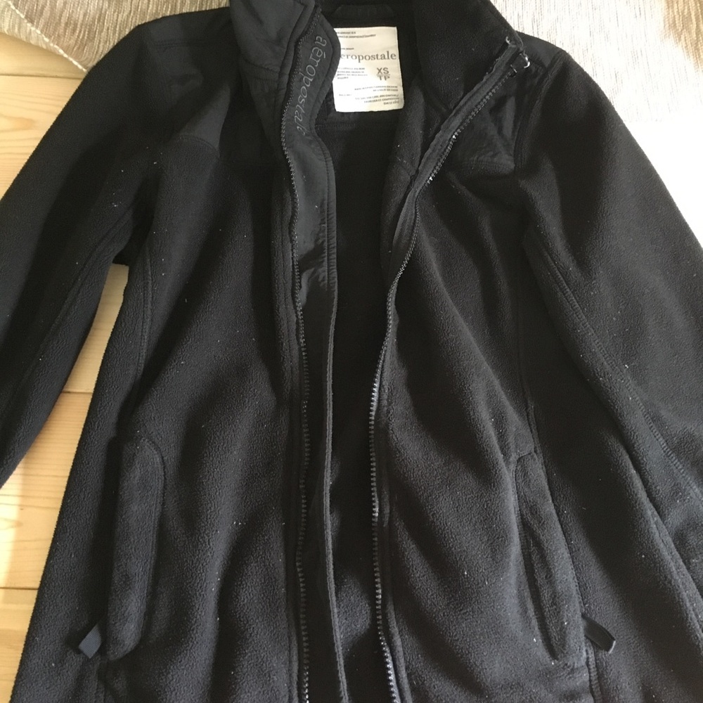 Aeropostale Black Fleece Jacket