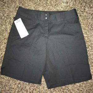 Women's gray Adidas golf shorts