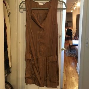 LUSH Brown Silk Dress