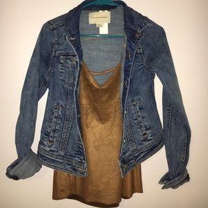 Express size small suede tank