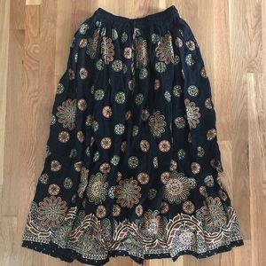 Boho Indie Swing Skirt