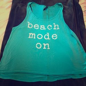 Triumph turquoise Beach Mode On tank size small