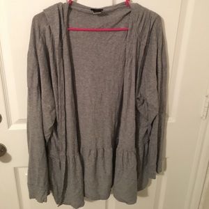Torrid hooded draped cardigan