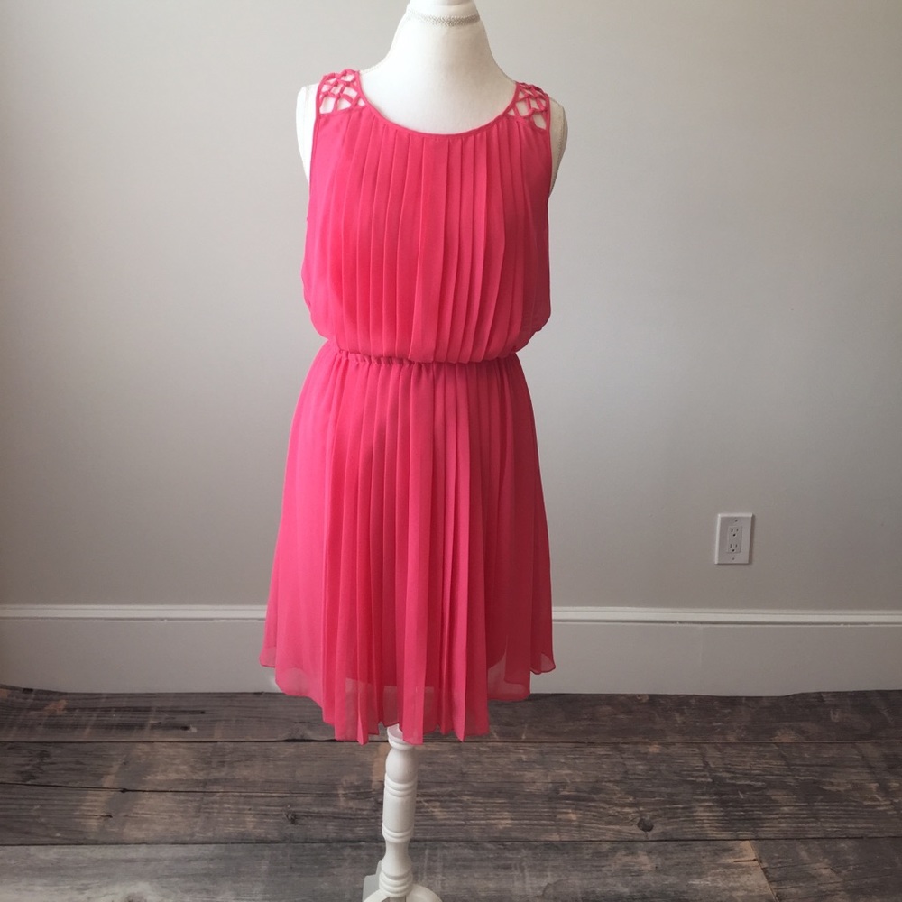 NWT Jessica Simpson Pink Pleated Dress