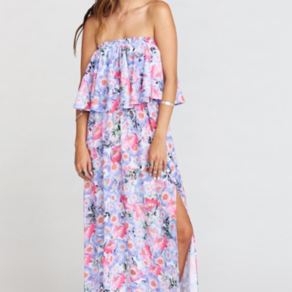 NWT SMYM poppy daze maxi size xs