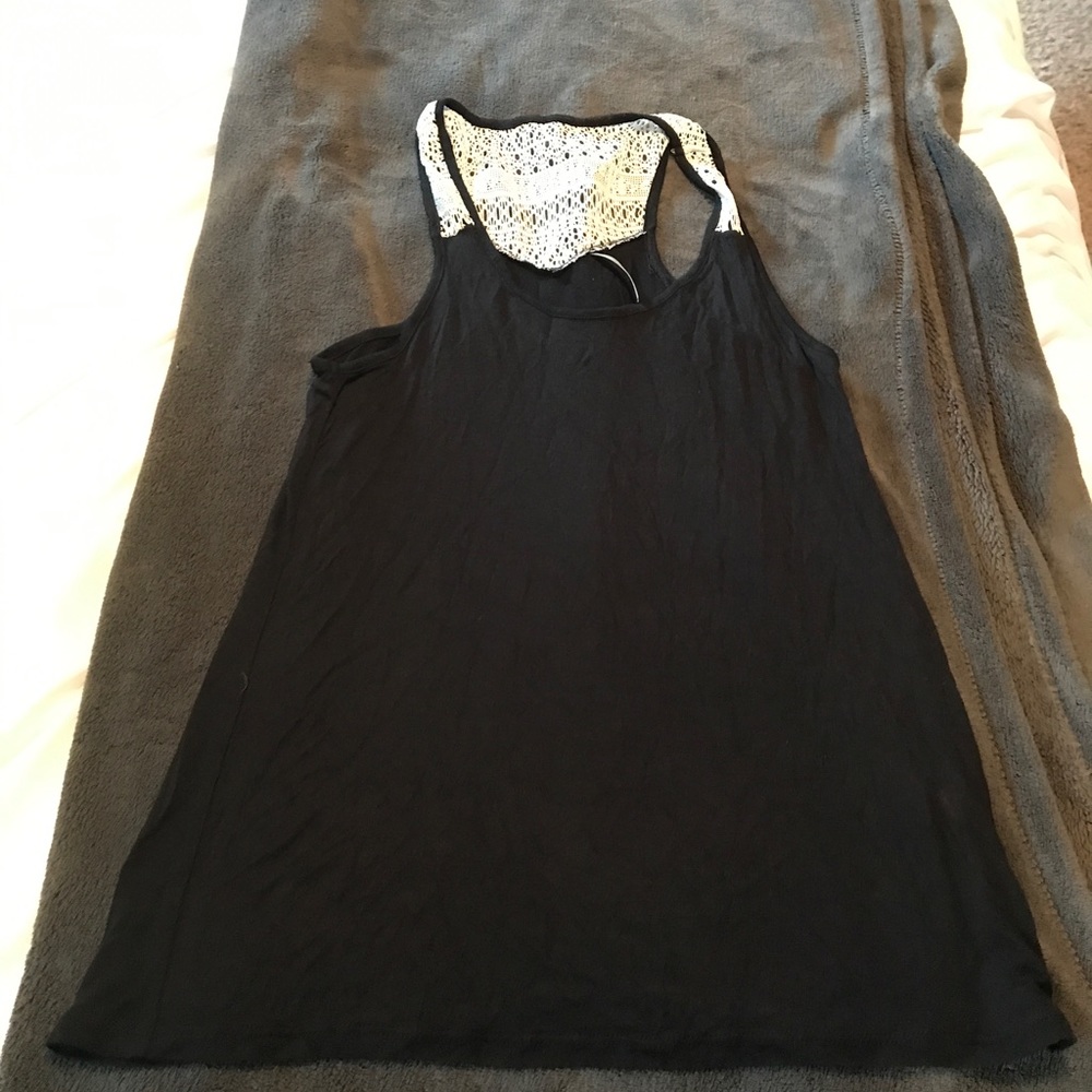 Black Crochet Tank size Small
