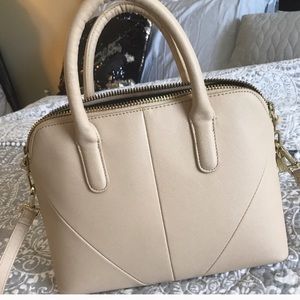 Zara cream satchel