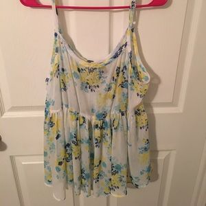 Torrid chiffon babydoll top