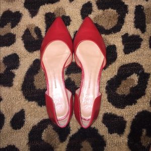 Banana republic red flats sz 9