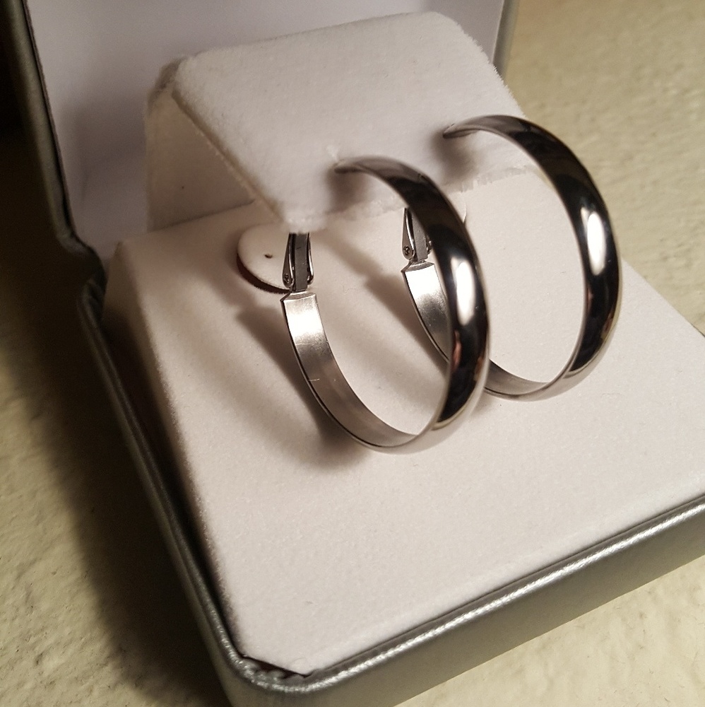 Stainless Steel hoop earrings