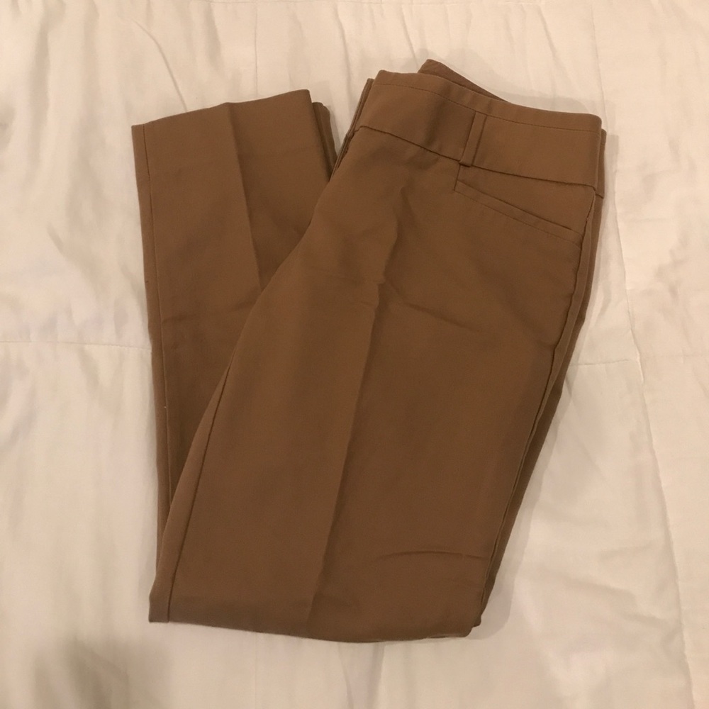 The Limited camel drew fit pants