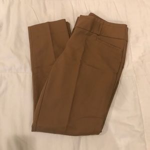 The Limited camel drew fit pants