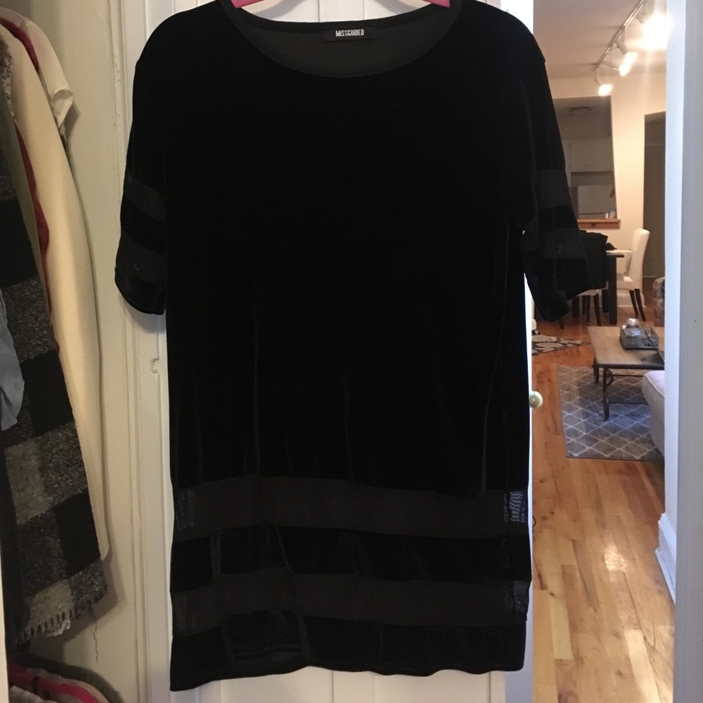 Missguided Velvet Tunic