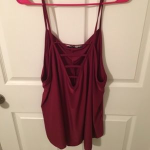 Boohoo maroon top