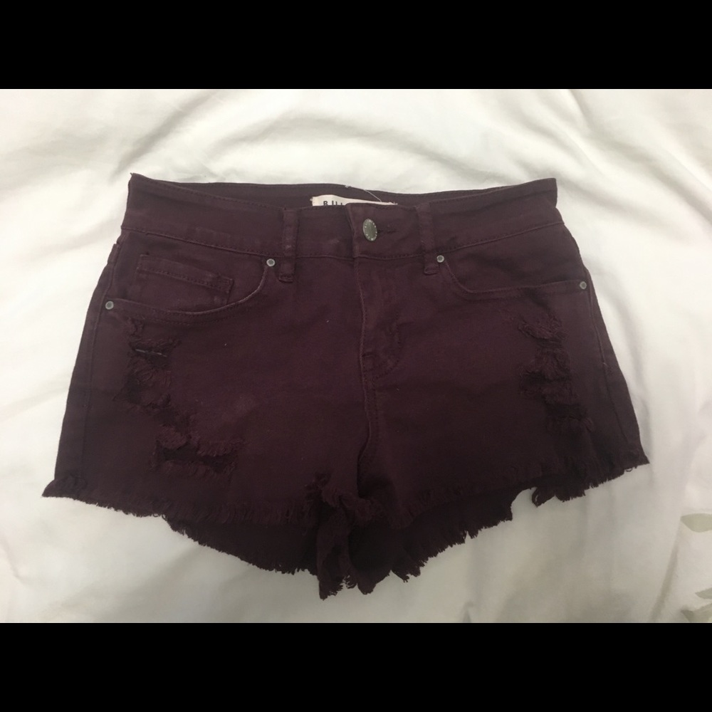 Brandy Melville Maroon Shorts