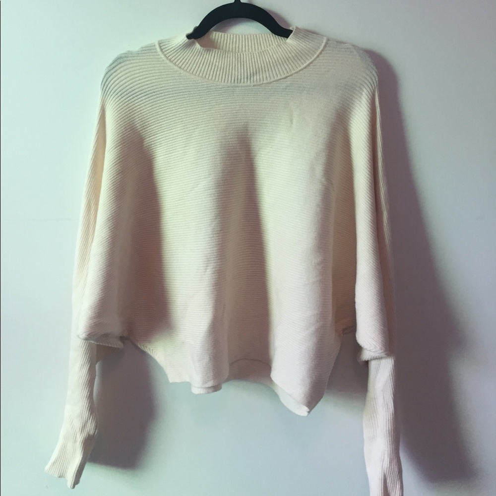 Zara Eggshell High Neck Sweater