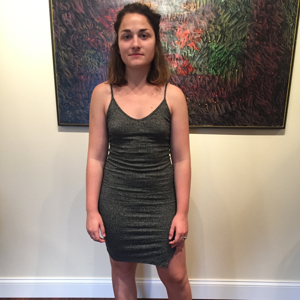 Don't Ask Why Body Con Dress with Slit
