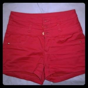 High waisted shorts