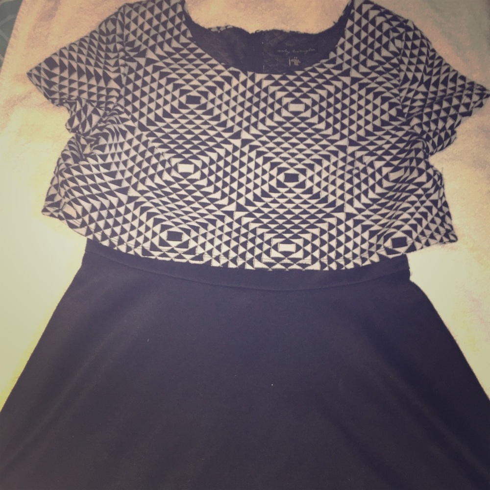 Black pattern dress