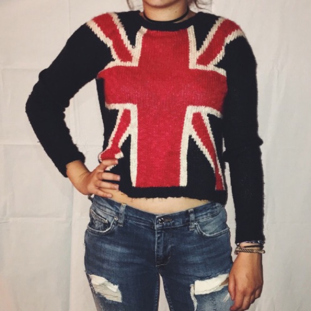 United Kingdom flag nit sweater
