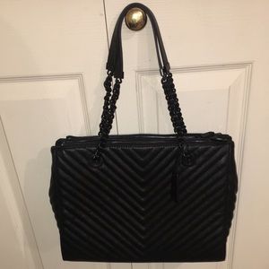 Black Aldo chain handle satchel
