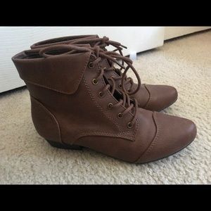 Brown booties