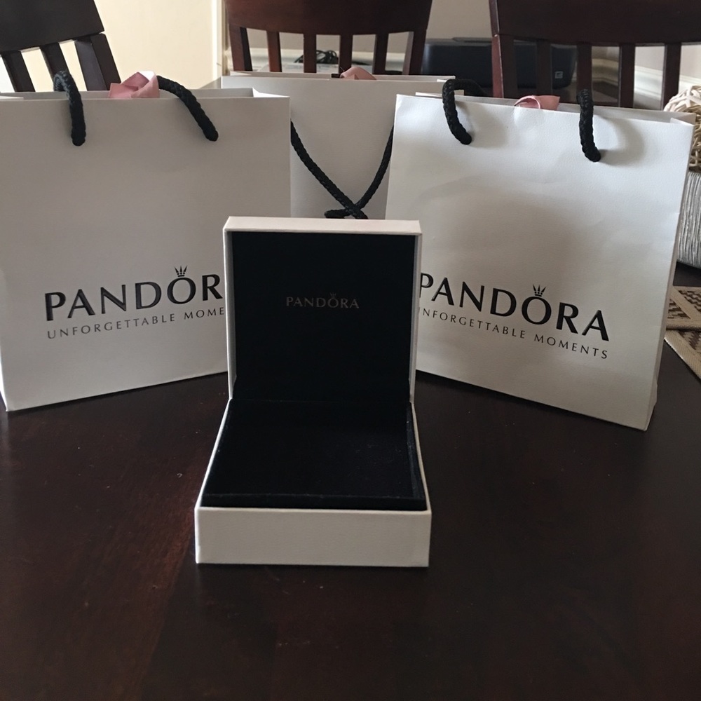 Pandora jewelry boxes with gift bags!!