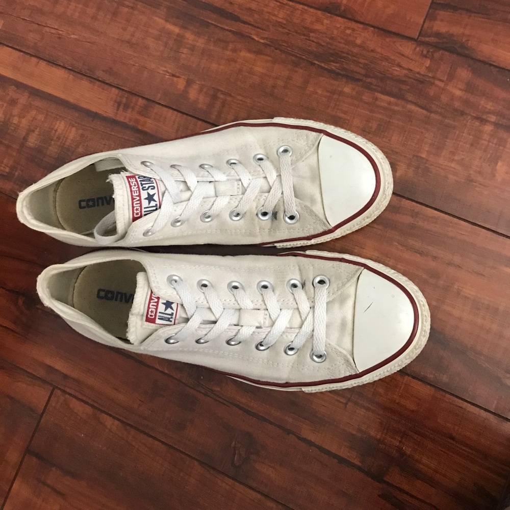 All white Converse