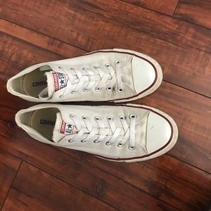 All white Converse