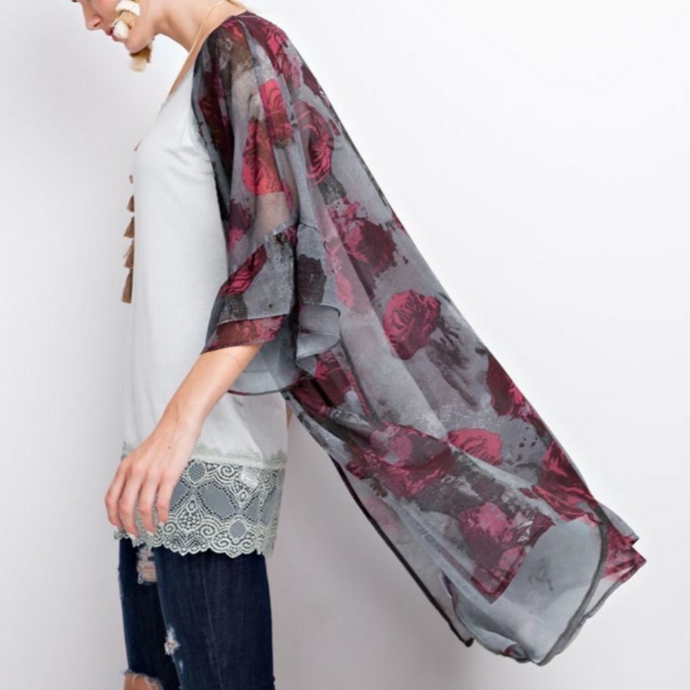 Sheer Open Cardigan