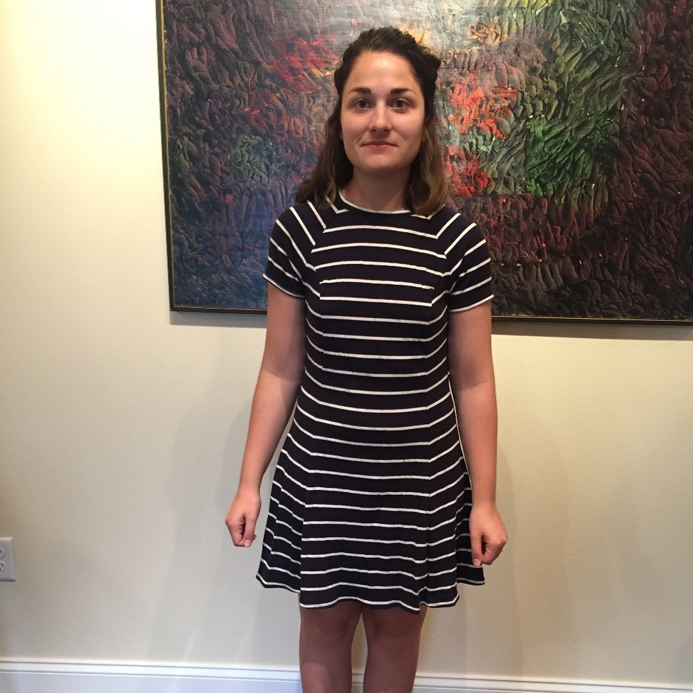 Urban Outfitters Fit and Flare Striped Dress