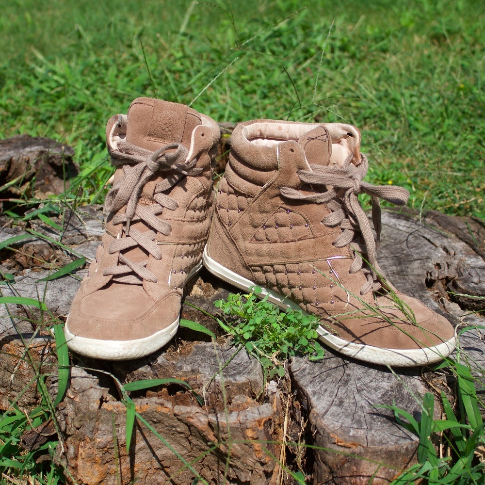 Vince Camuto Suede Wedge Sneakers