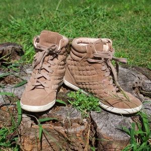 Vince Camuto Suede Wedge Sneakers