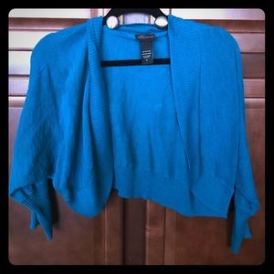 Torrid Teal Shrug Size 0