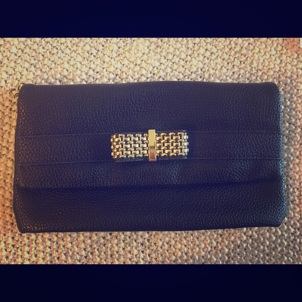 Sam & Libby Black Vegan Leather Crossbody