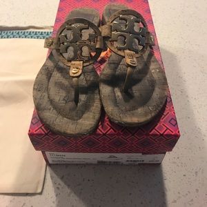 Tory Burch Miller 2 Gold and Cork