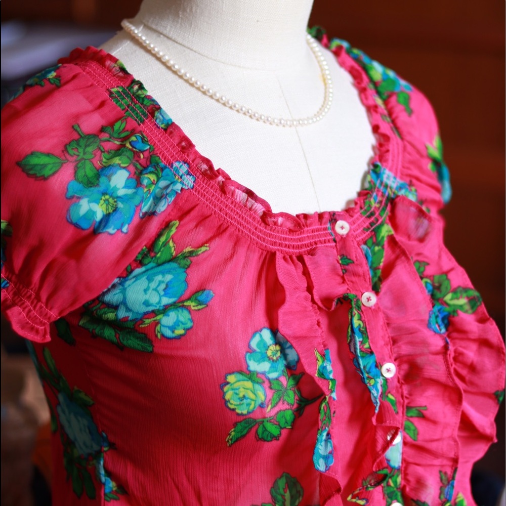 Colorful Floral Blouse