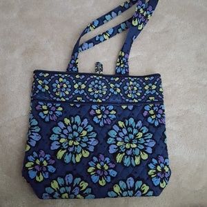 Vera Bradley Tote in Indigo Pop