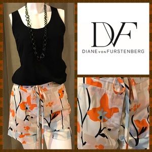 DVF Floral Print Shorts