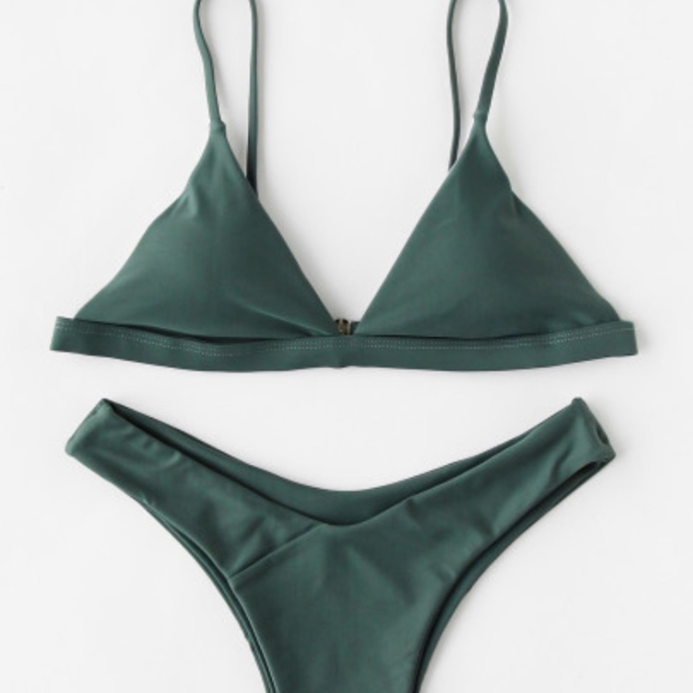 Army green bikini