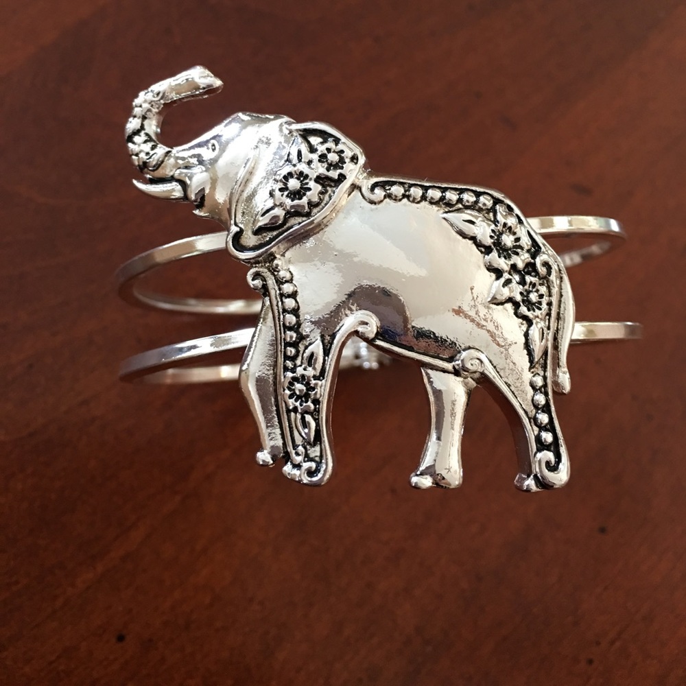 ALABAMA FANS Elephant Bracelet silver tone