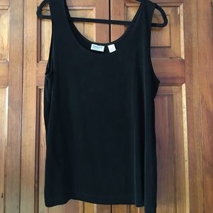 Chico's black acetate/spandex tee