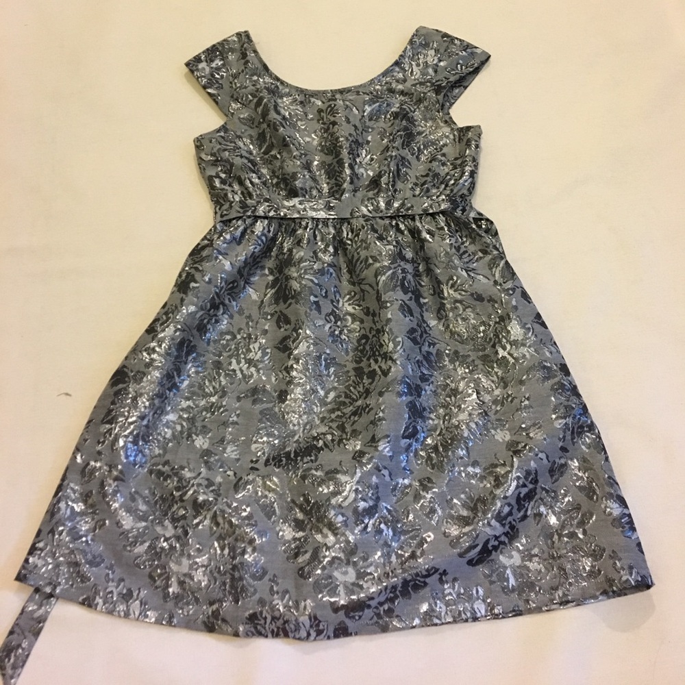 Silver large Ya Los Angeles party dress