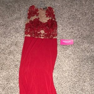 Prom girl ( red prom dress)
