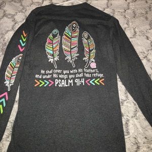 Girlie girl original long sleeve small tee